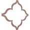 Ekena Millwork 33W x 33H x 14T Small May Decorative Fretwork Wood Ceiling Panels, Walnut CELW33X33X0250MAYWA - alternate 9